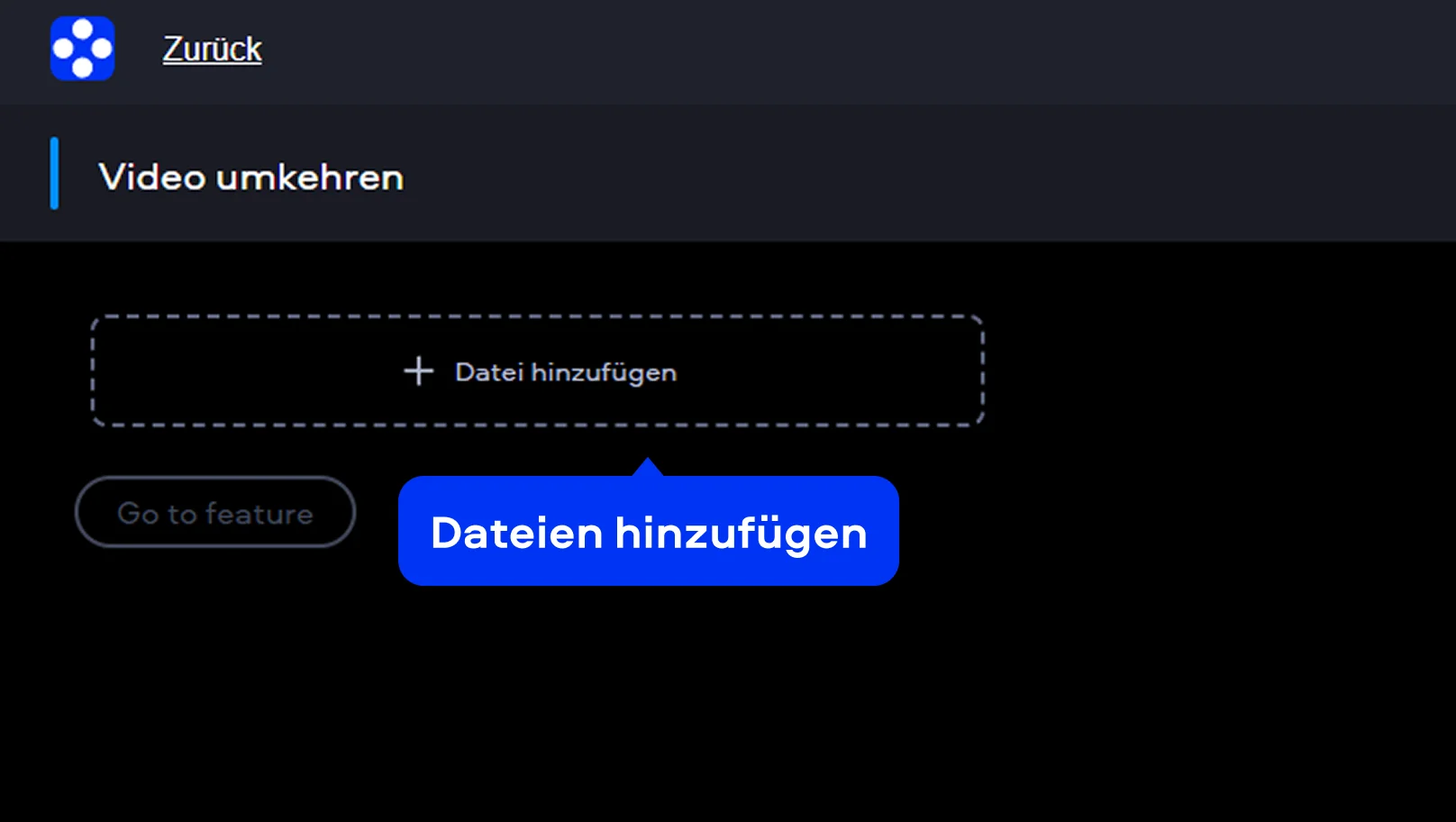 Step 1. Reverse video online