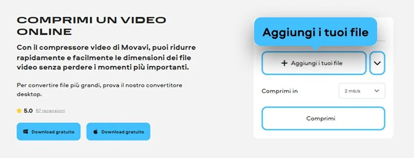 Step 1. Compress video online.