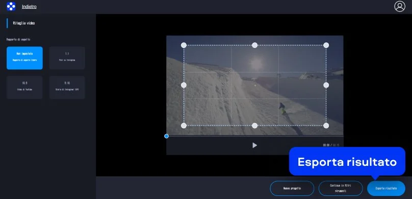 Step 3. Crop video online.