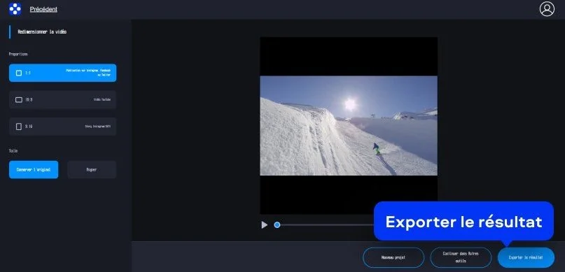 Étape 3. Couper la vidéo en ligne.