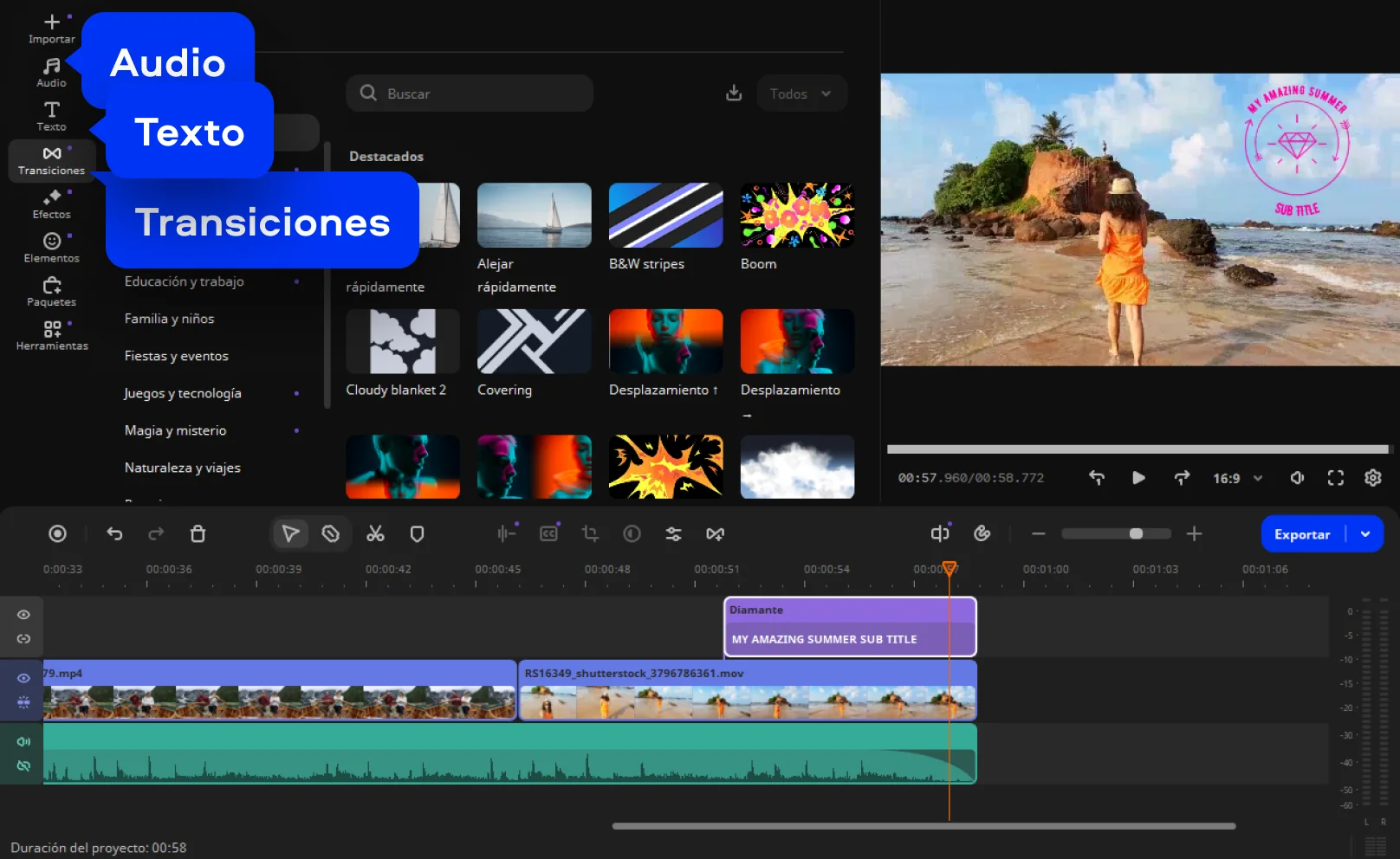 Step 4. Edit YouTube video on PC or Mac.