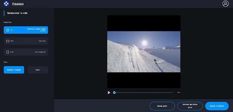 Étape 2. Couper la vidéo en ligne.