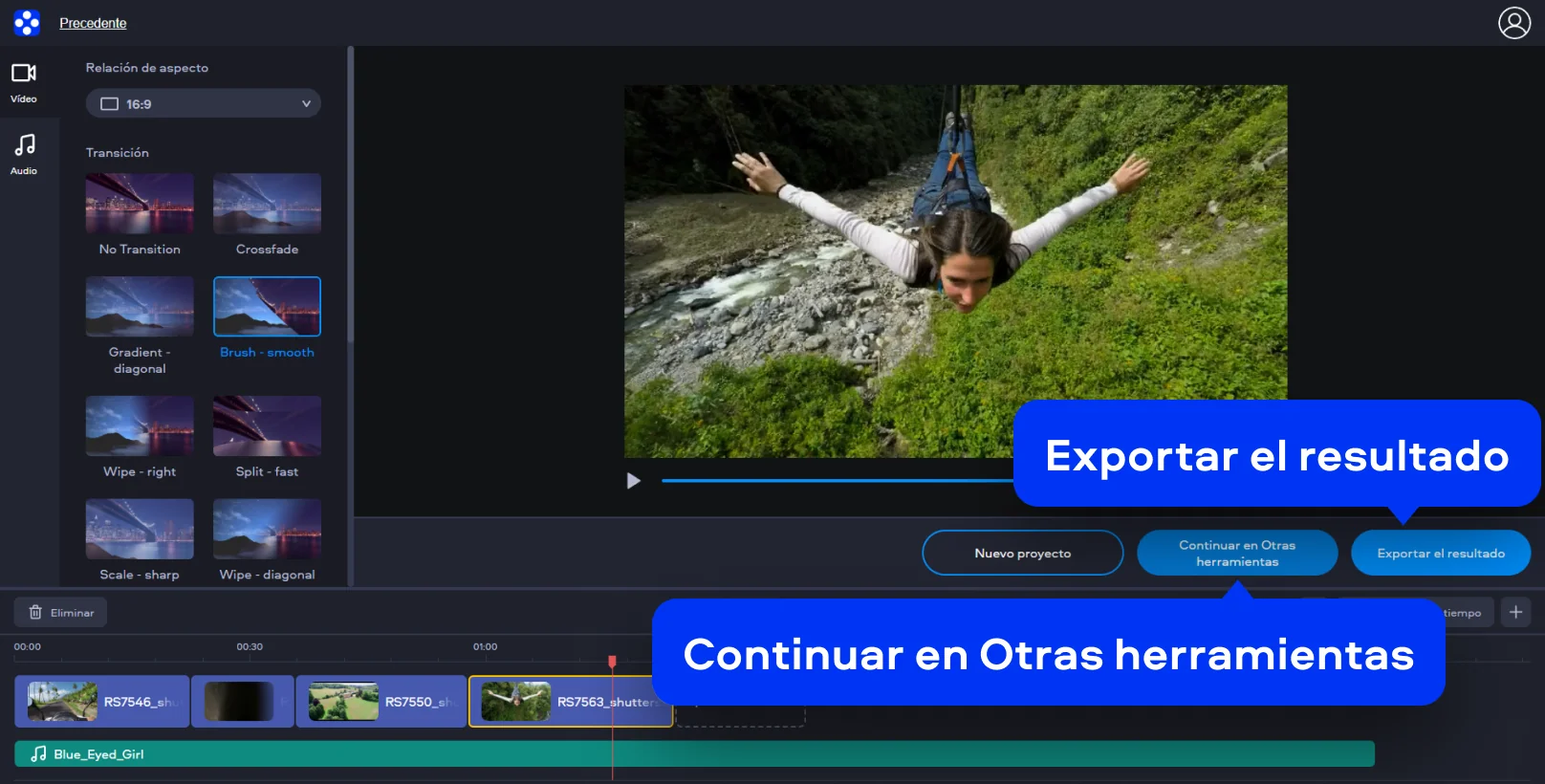 Step 3. Edit YouTube video online.