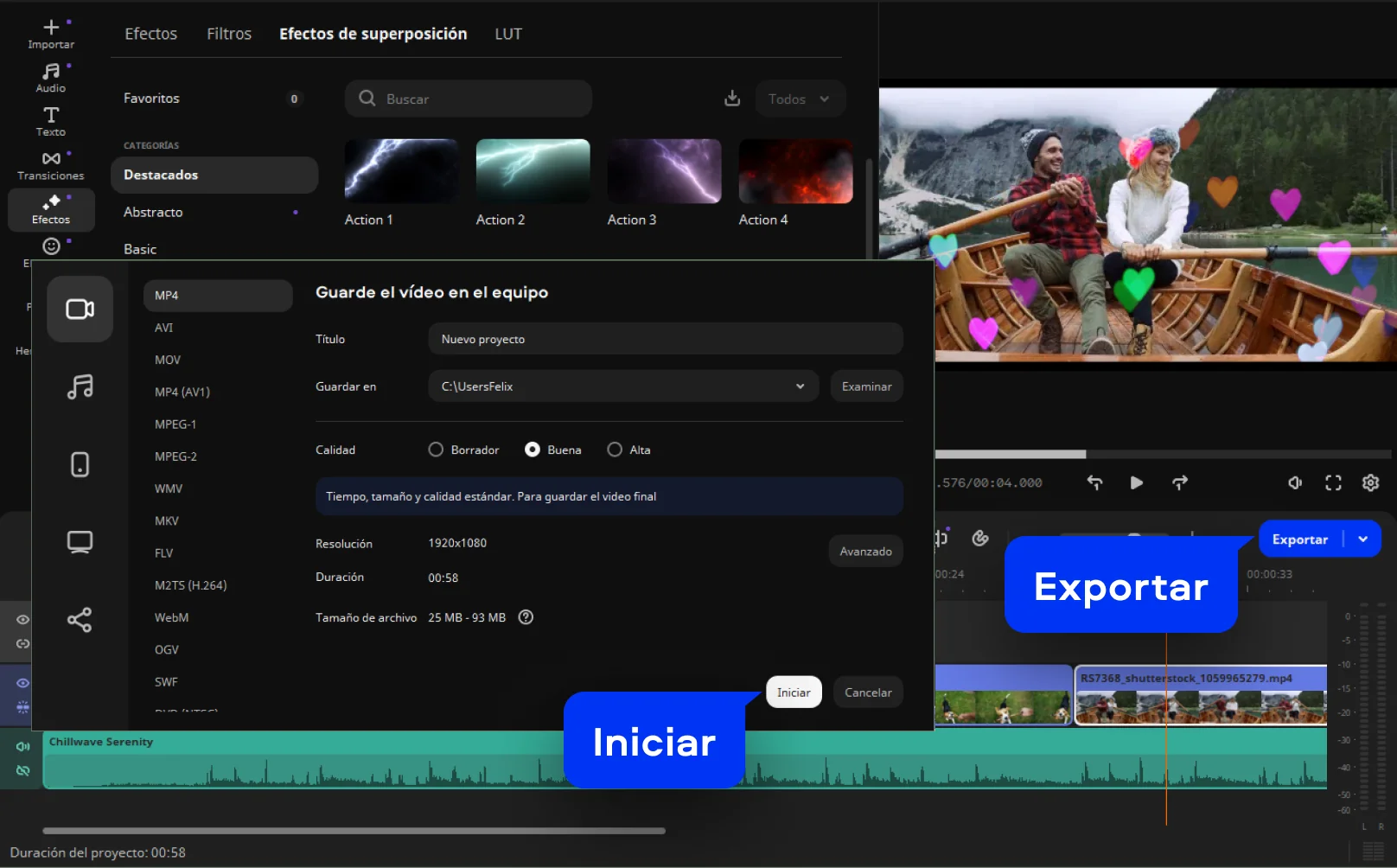 Step 5. Edit YouTube video on PC or Mac.