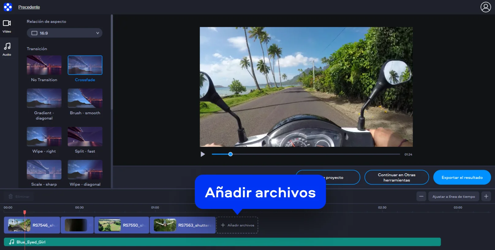 Step 1. Edit YouTube video online.