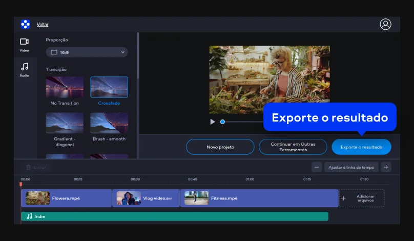 Step 3. Edit YouTube video online.