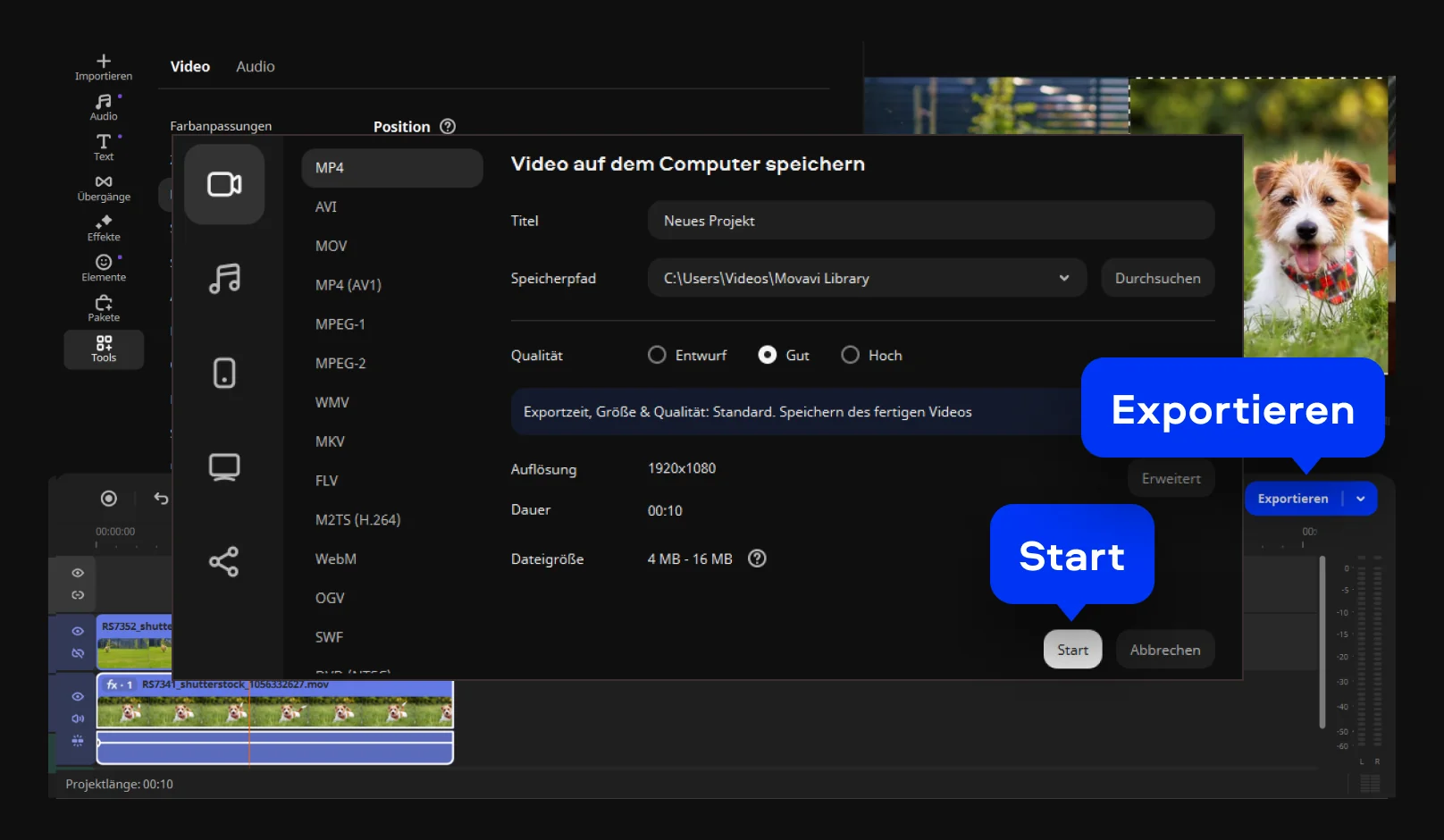 Step 5. Create split screen video on PC or Mac.