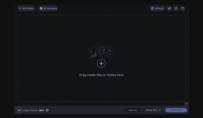 movavi video converter main interface screenshot