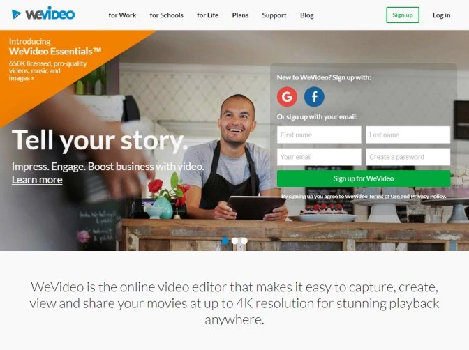 WeVideo Editor