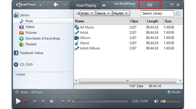 RealPlayer – a video-playing software for Windows