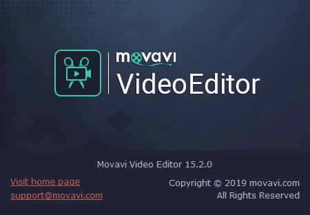 About window in activated Movavi Video Editor