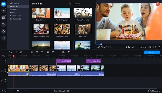 Movavi Video Editor Plus